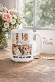 Custom Photo Collage Mug, Personalized Picture Coffee Mug, Family Photo Mug, Upload Your Photos Mug, Memory Mug Gift, Custom Picture Mug,Cer