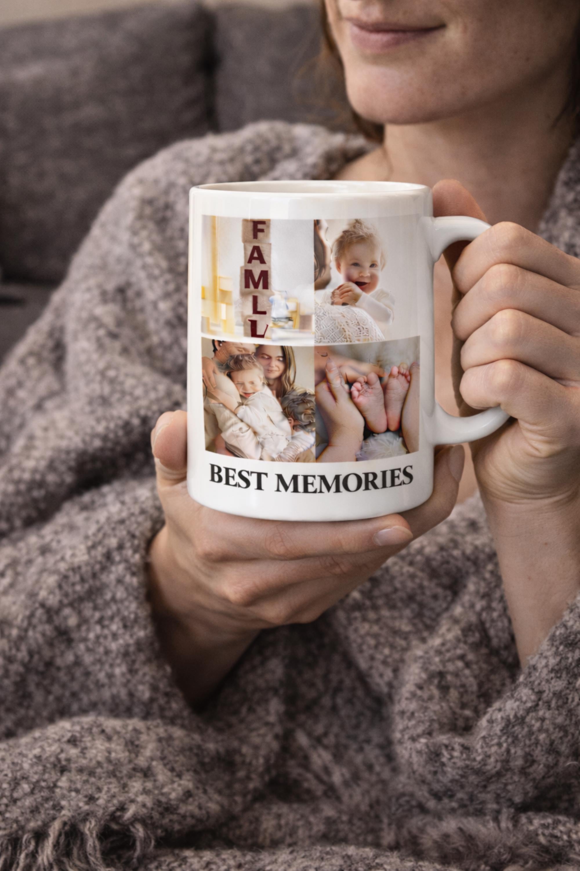 Custom Photo Collage Mug, Personalized Picture Coffee Mug, Family Photo Mug, Upload Your Photos Mug, Memory Mug Gift, Custom Picture Mug,Cer