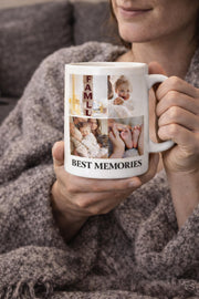 Custom Photo Collage Mug, Personalized Picture Coffee Mug, Family Photo Mug, Upload Your Photos Mug, Memory Mug Gift, Custom Picture Mug,Cer