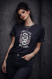I Will Lose My Cool Shirt, Snake Dagger Tee, Dark Romance Aesthetic Shirt, Gothic Rose Graphic Tee, Alternative Fashion Top