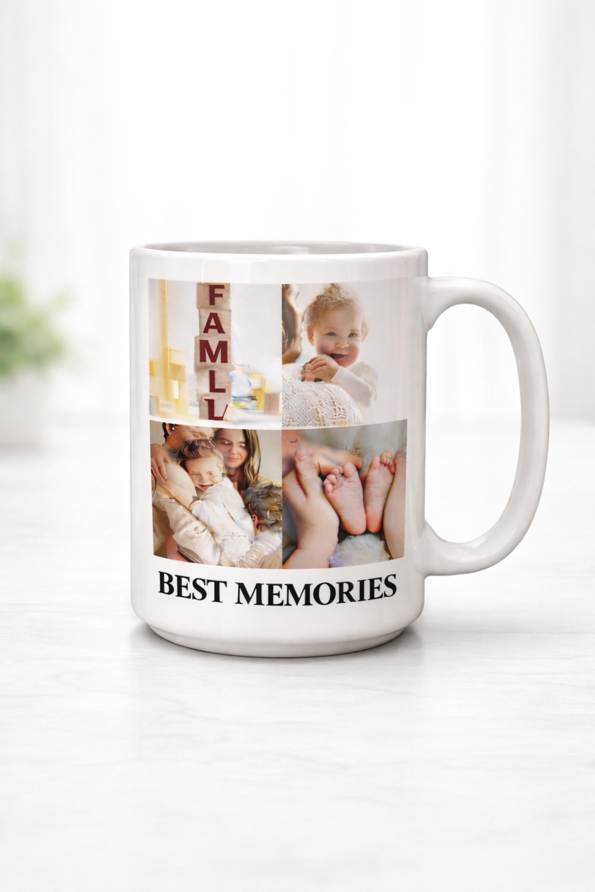 Custom Photo Collage Mug, Personalized Picture Coffee Mug, Family Photo Mug, Upload Your Photos Mug, Memory Mug Gift, Custom Picture Mug,Cer