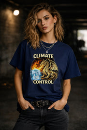 Climate Control Dragon Shirt, Funny Protest Tee, Dragon Graphic Shirt, Social Justice Shirt, Activist Humor Tee, Fantasy Dragon Shirt