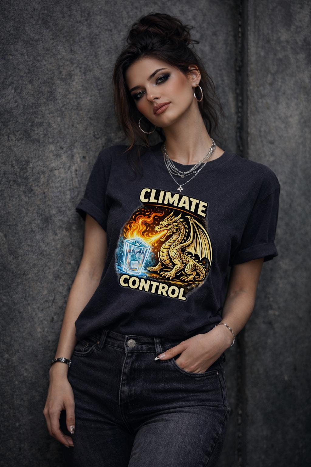 Climate Control Dragon Shirt, Funny Protest Tee, Dragon Graphic Shirt, Social Justice Shirt, Activist Humor Tee, Fantasy Dragon Shirt