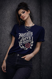 Morally Grey Energy Shirt, Dark Romance Shirt, Gothic Romance Tee, Booktok Reader Shirt, Dark Feminine Aesthetic Shirt, Romance Reader Gift