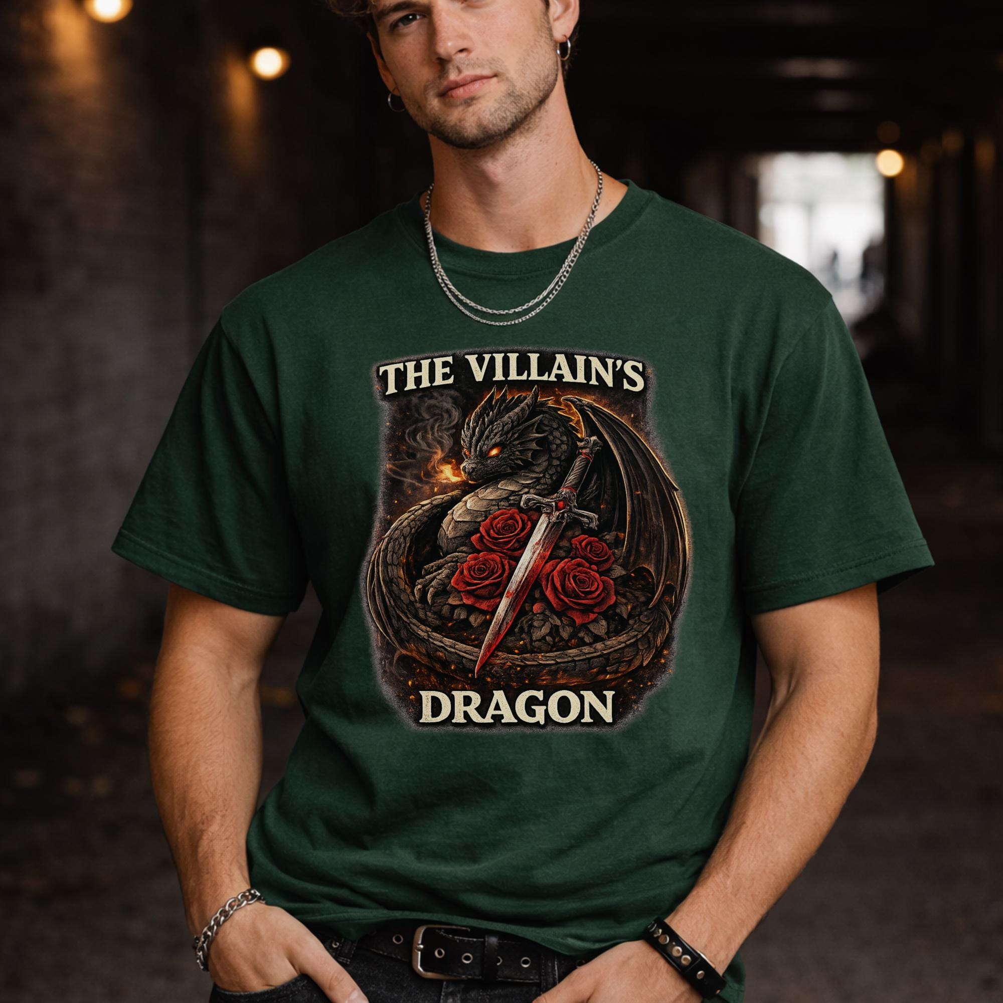 The Villain's Dragon Shirt, Dark Fantasy Dragon Tee, Villain Energy Shirt, Fantasy Dragon Shirt, Booktok Reader Tee, Dragon Lover Gift