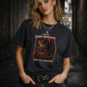 I Read Dark Romance For The Dragons Shirt, Dark Romance Reader Tee, Dragon Reader Shirt, Booktok Reader Tee, Fantasy Romance Shirt
