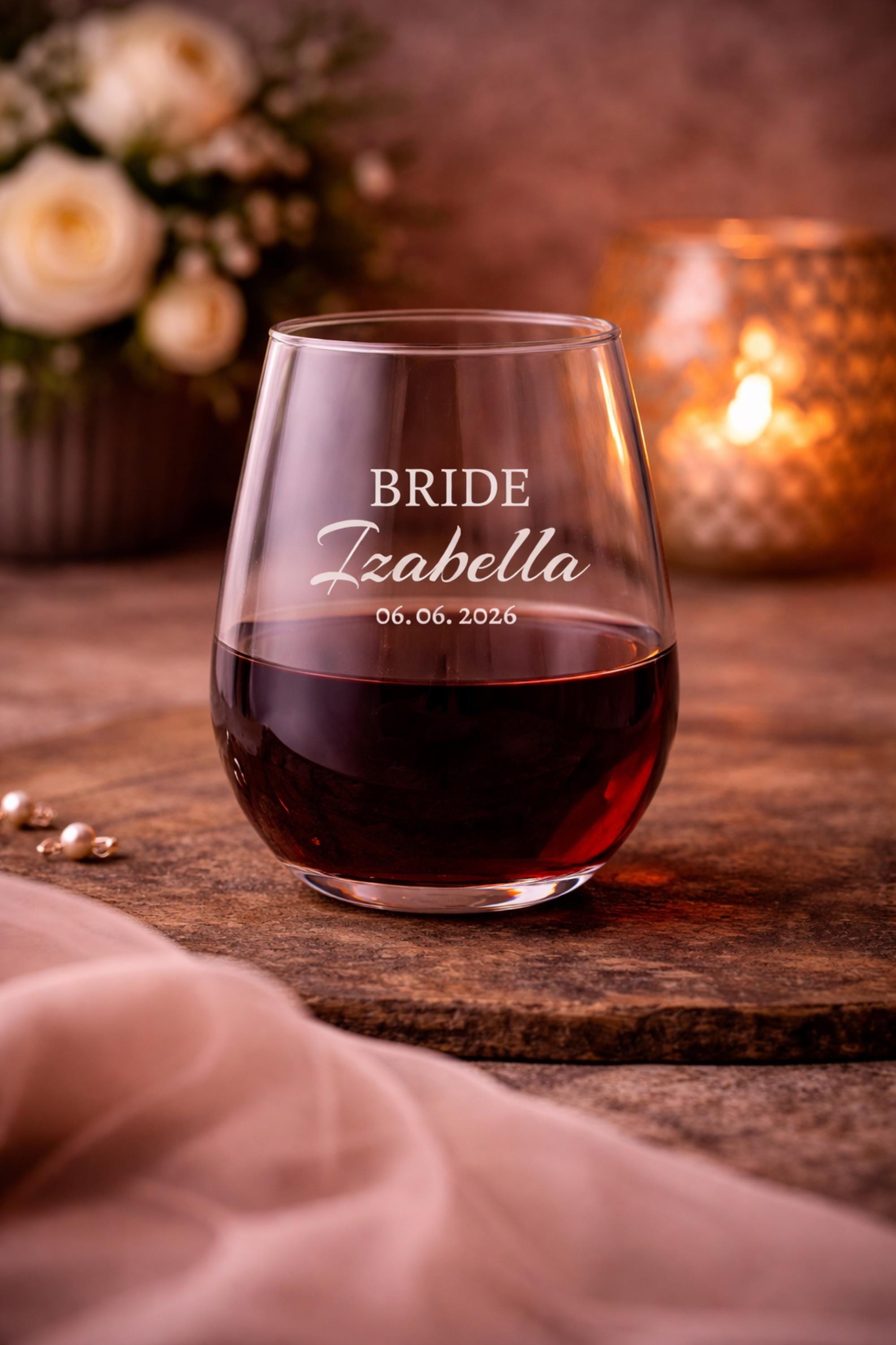 Minimal design showcasing couple details on clear surface for celebration use