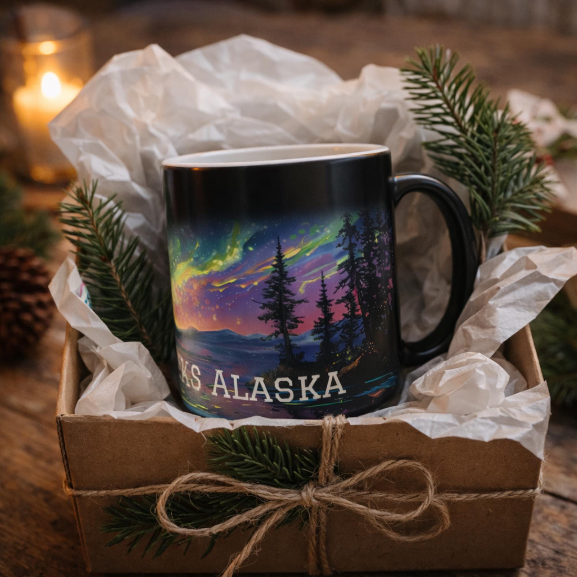 Magic Coffee Mug Northern Lights Mug Coffee Lover Gift Idea Heat Activated Mug