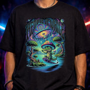 See You Later, After A While Crocodile Shirt, Psychedelic Tee, Trippy Mushroom Alligator T-Shirt, Surreal Festival Graphic