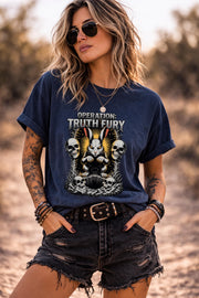 Operation Truth Fury Shirt, Down the Rabbit Hole Tee, Freedom Statement Shirt, Political Graphic Tee, Truth Seeker Shirt