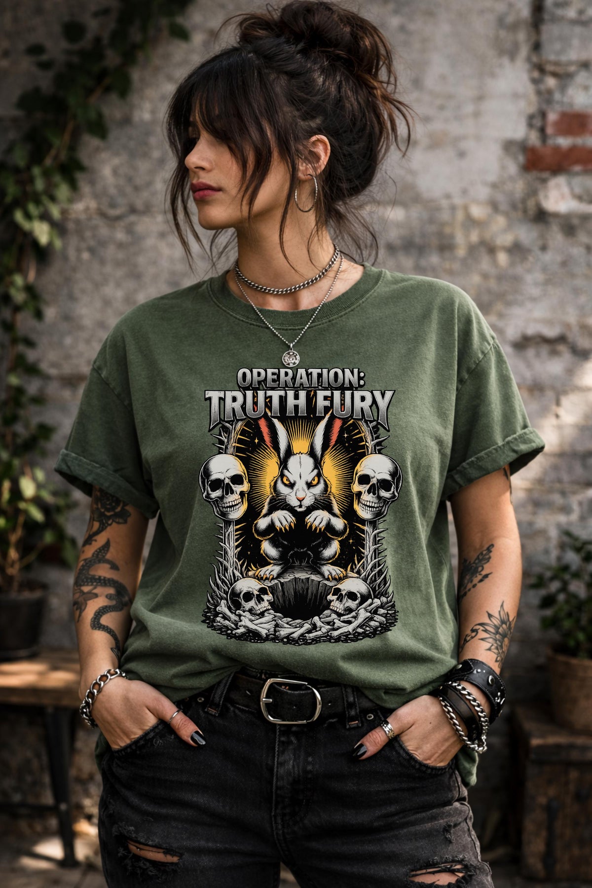 Operation Truth Fury Shirt, Down the Rabbit Hole Tee, Freedom Statement Shirt, Political Graphic Tee, Truth Seeker Shirt
