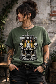 Operation Truth Fury Shirt, Down the Rabbit Hole Tee, Freedom Statement Shirt, Political Graphic Tee, Truth Seeker Shirt