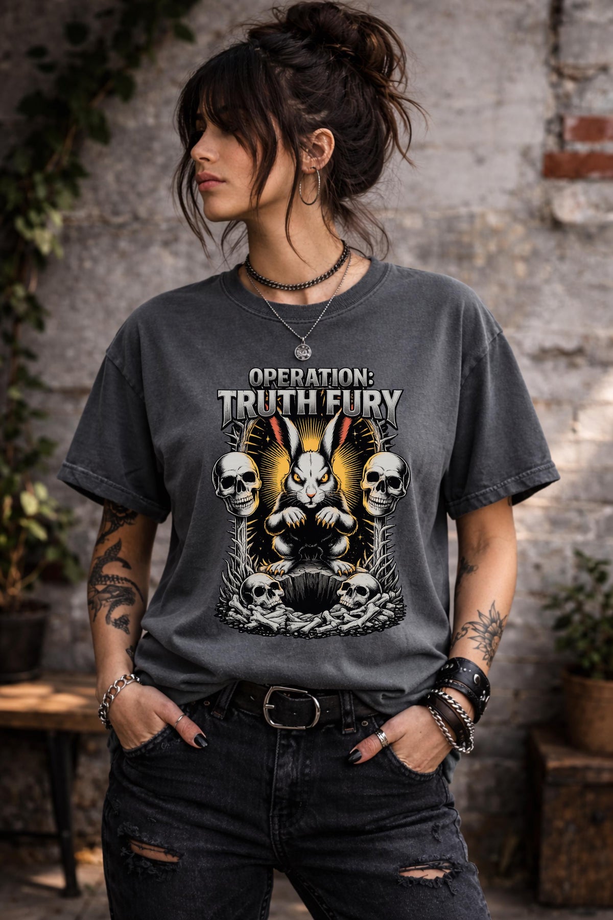 Operation Truth Fury Shirt, Down the Rabbit Hole Tee, Freedom Statement Shirt, Political Graphic Tee, Truth Seeker Shirt
