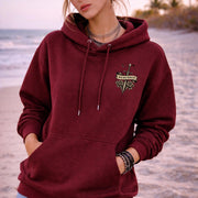 Minimal front chest gothic emblem with dagger and roses