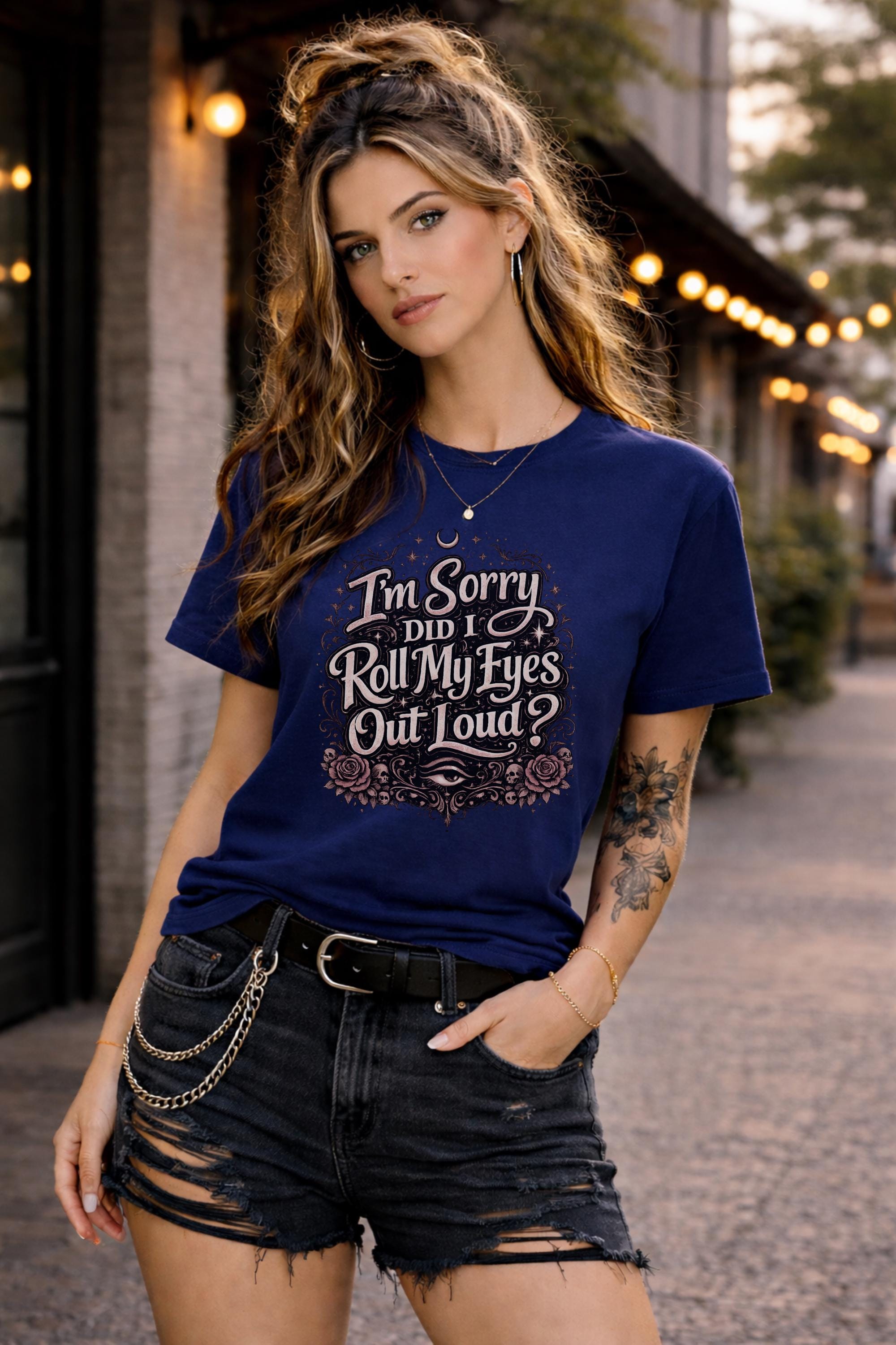comfort colors 1717 navy graphic tee womens sarcastic shirt edgy aesthetic casual outfit statement top