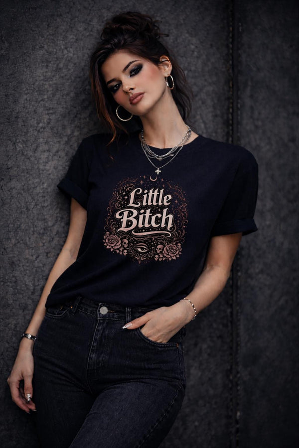 comfort colors 1717 black graphic tee womens edgy aesthetic shirt casual outfit dark style fashion