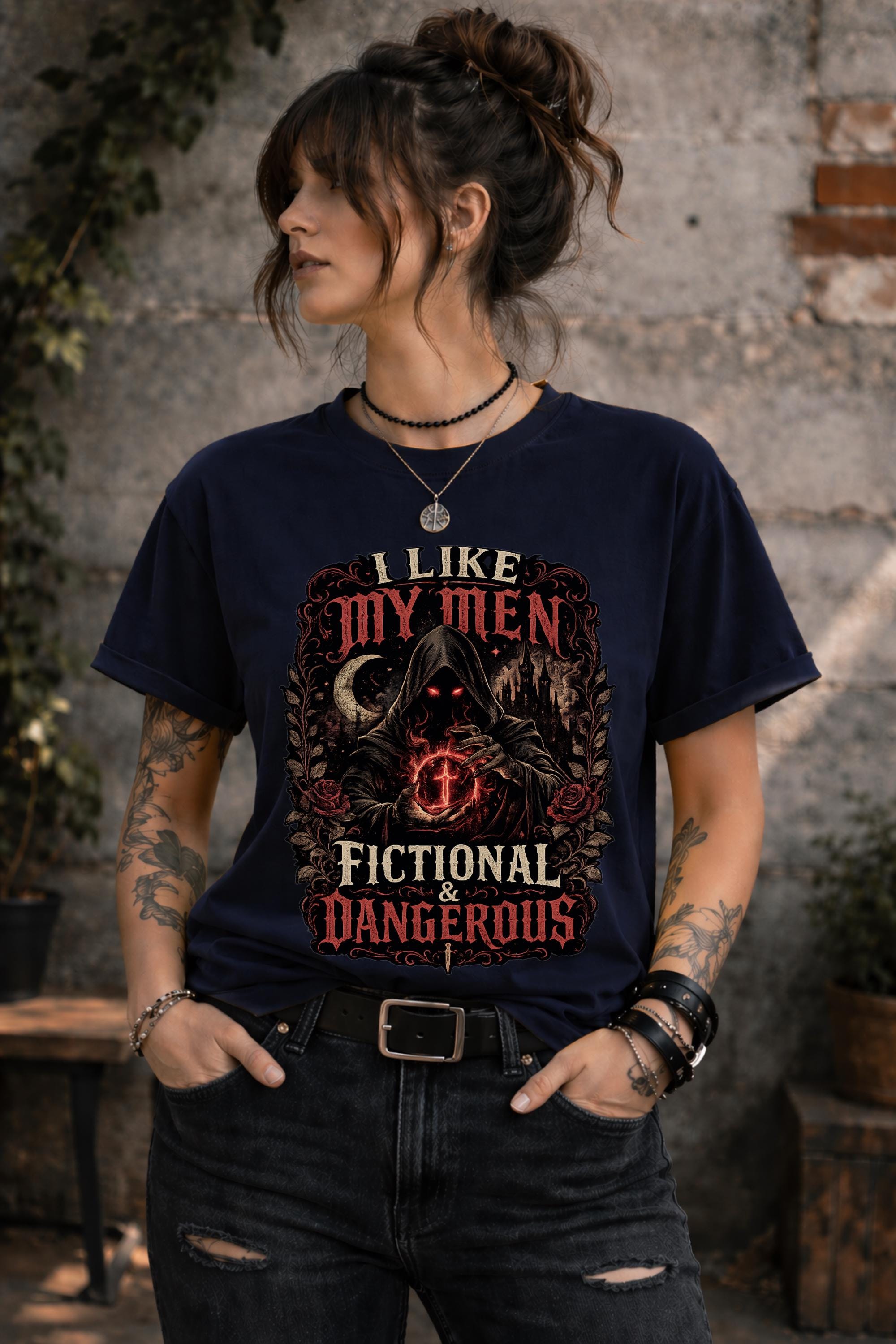 Gothic Romance T-Shirt, Villain Lover Shirt, Dark Fantasy Reader Apparel