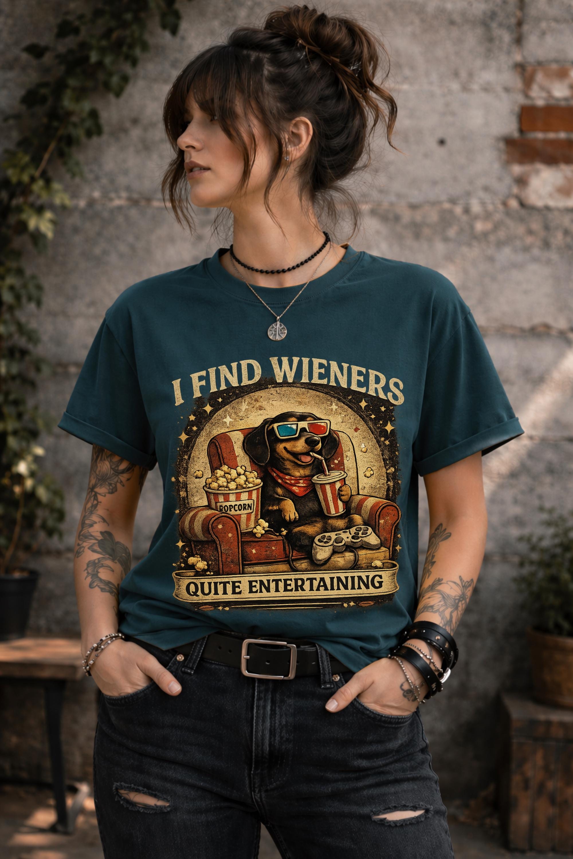 Funny pet lover graphic tee perfect for dachshund parents and dog enthusiasts