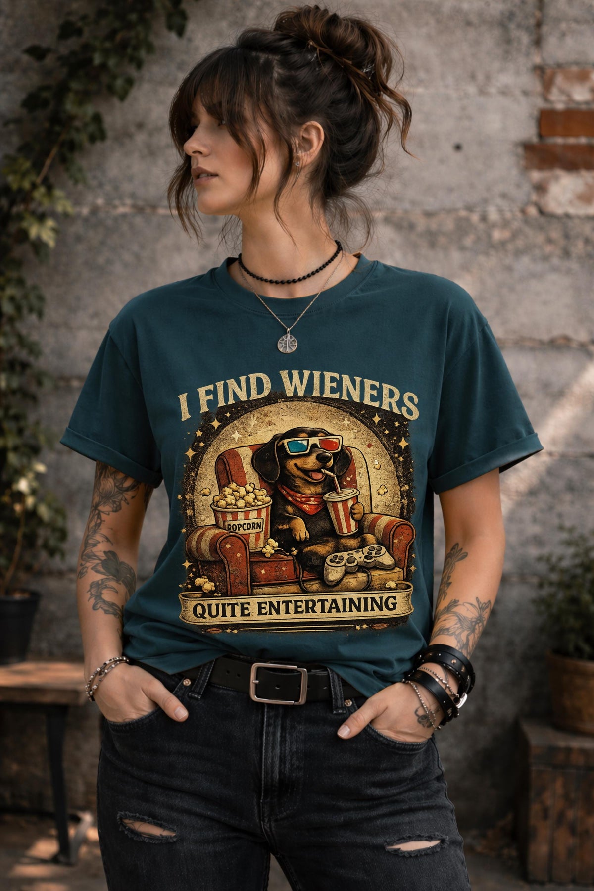 Funny pet lover graphic tee perfect for dachshund parents and dog enthusiasts
