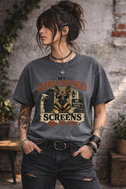 Funny pet owner shirt celebrating loyal protective German Shepherd companions