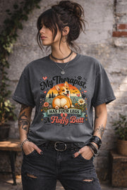 Pet parent fashion showcasing cute canine illustration and retro aesthetic