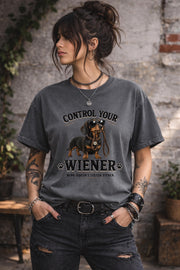 Pet parent apparel celebrating the independent nature of Wiener dogs