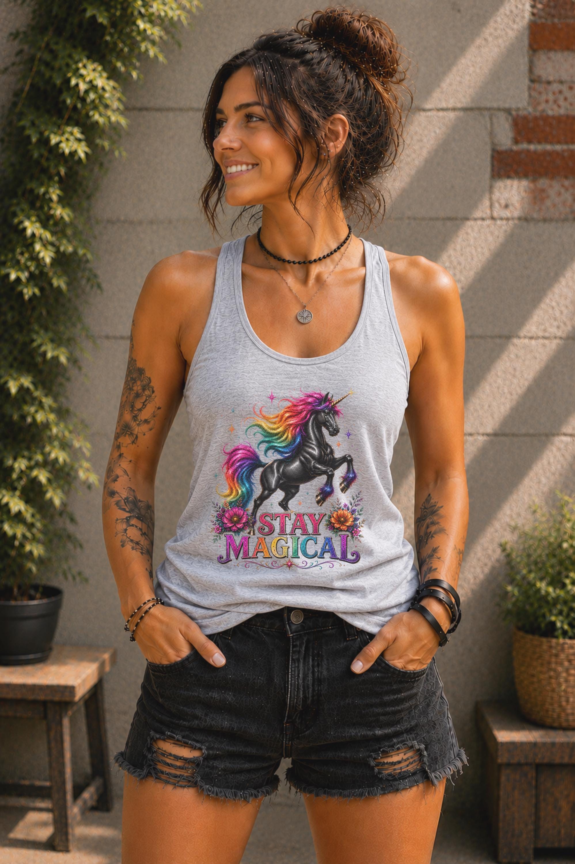 Rainbow unicorn apparel designed for magical and whimsical fashion lovers