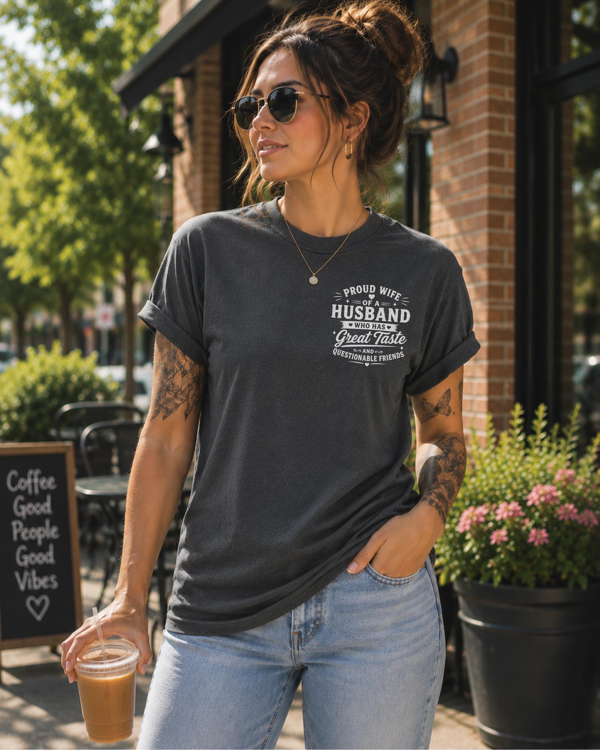 Marriage humor t-shirt for wives with sarcastic relationship saying