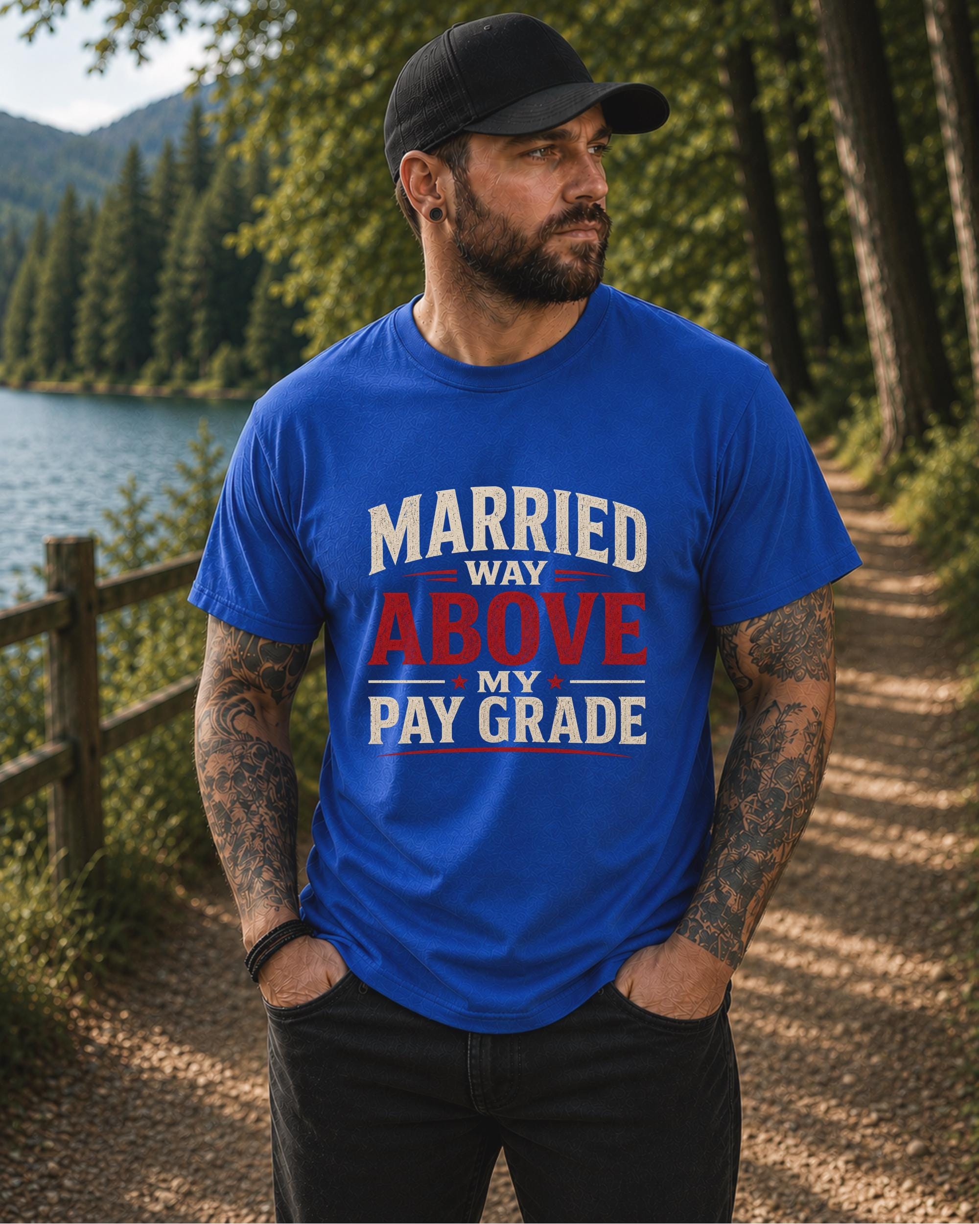 Newlywed husband shirt with humorous quote graphic