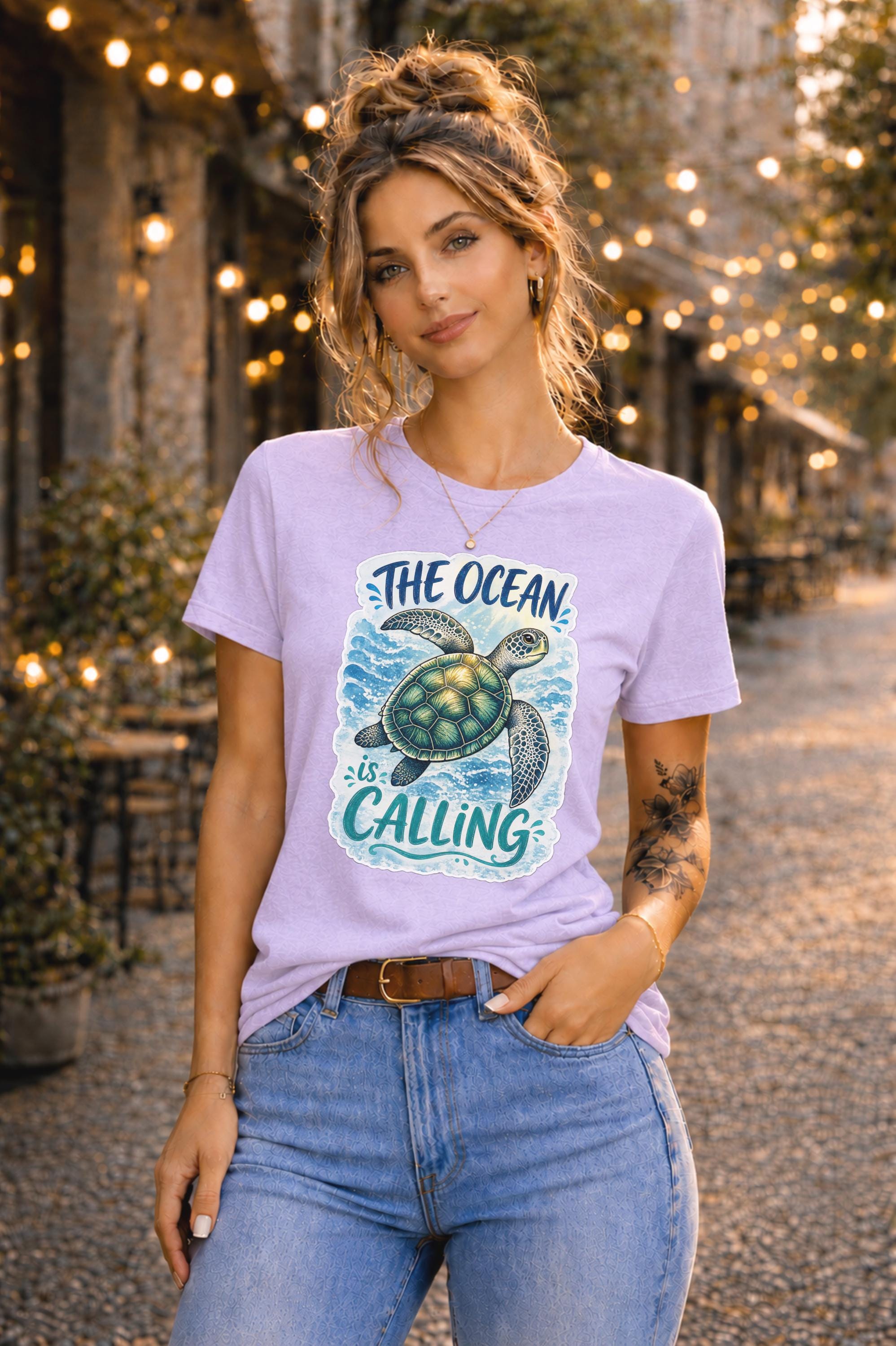 Coastal Graphic Tee for Women The Ocean Is Calling Shirt