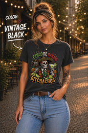 Cinco De Mayo apparel with sombrero skeleton