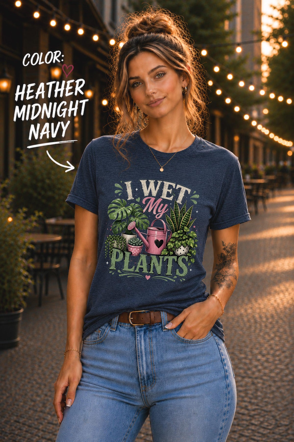 Plant lover apparel with monstera and succulents