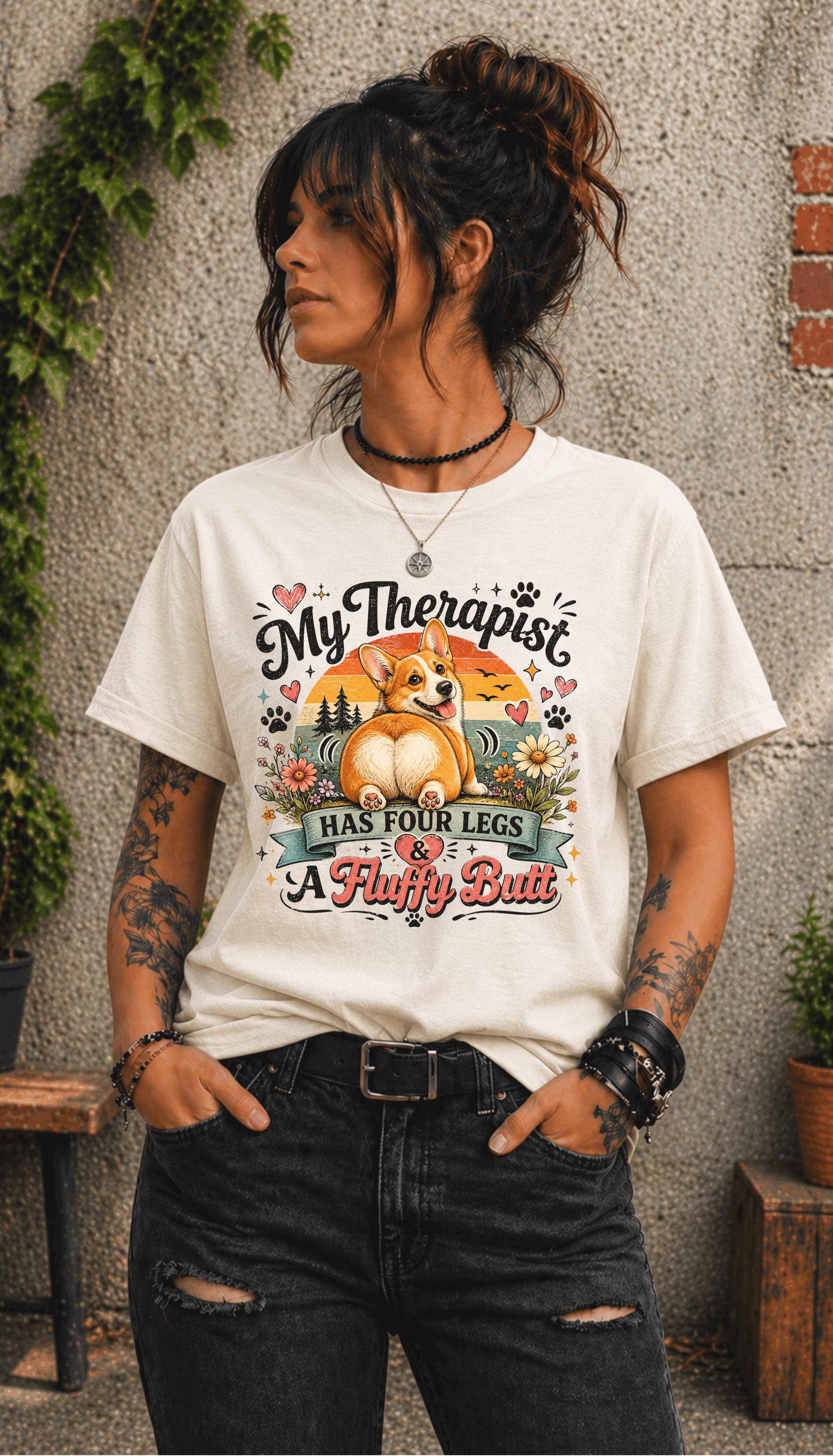 Animal lover gift featuring cheerful corgi artwork and inspirational quote