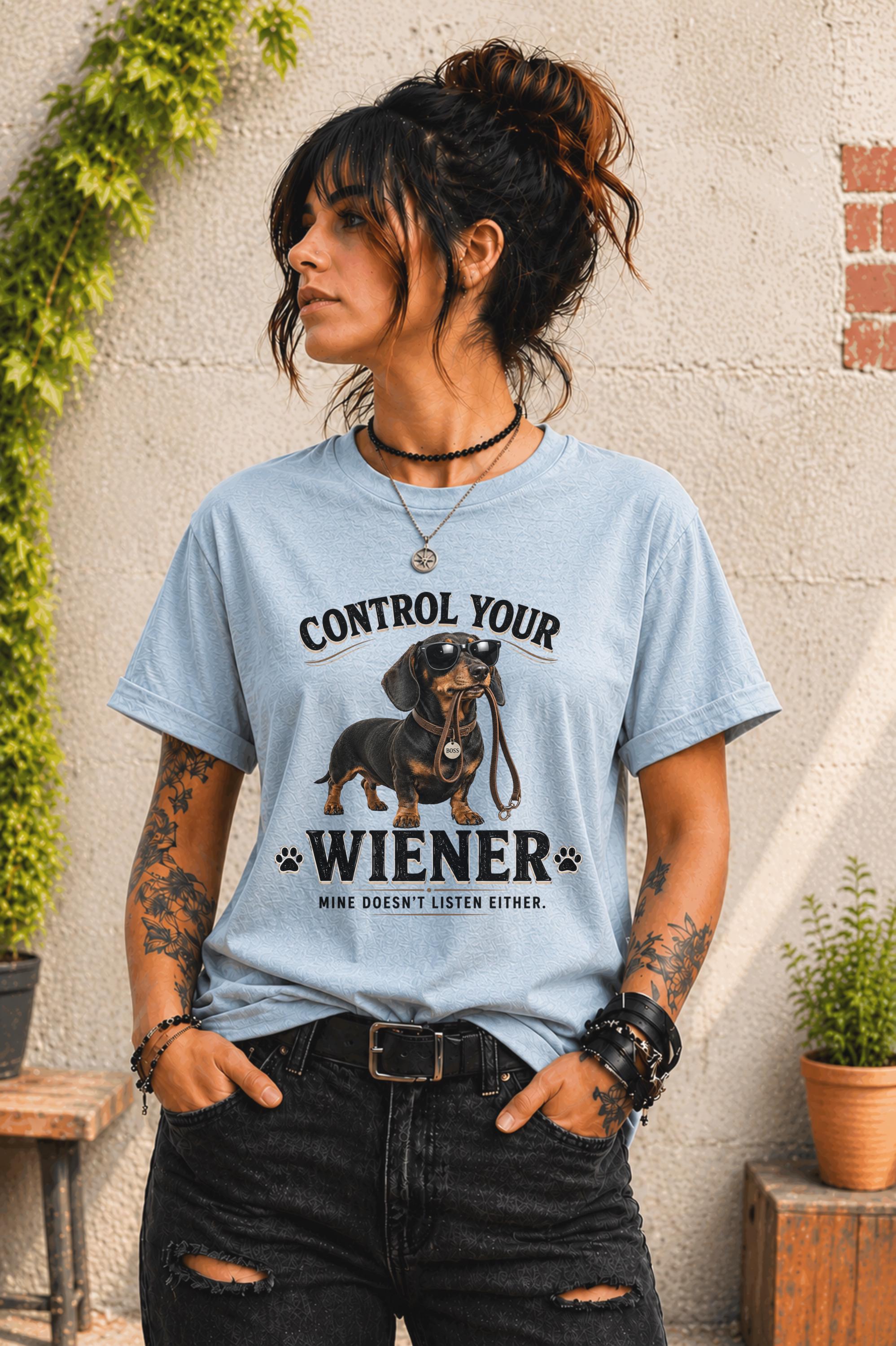 Humorous dog lover apparel designed for Dachshund owners and pet parents