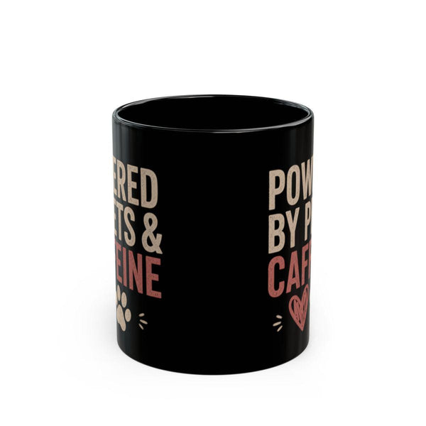 Center view of the Coffee cup gift for animal lovers featuring cute pet inspired graphics