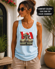 Canadian military pride graphic tank top