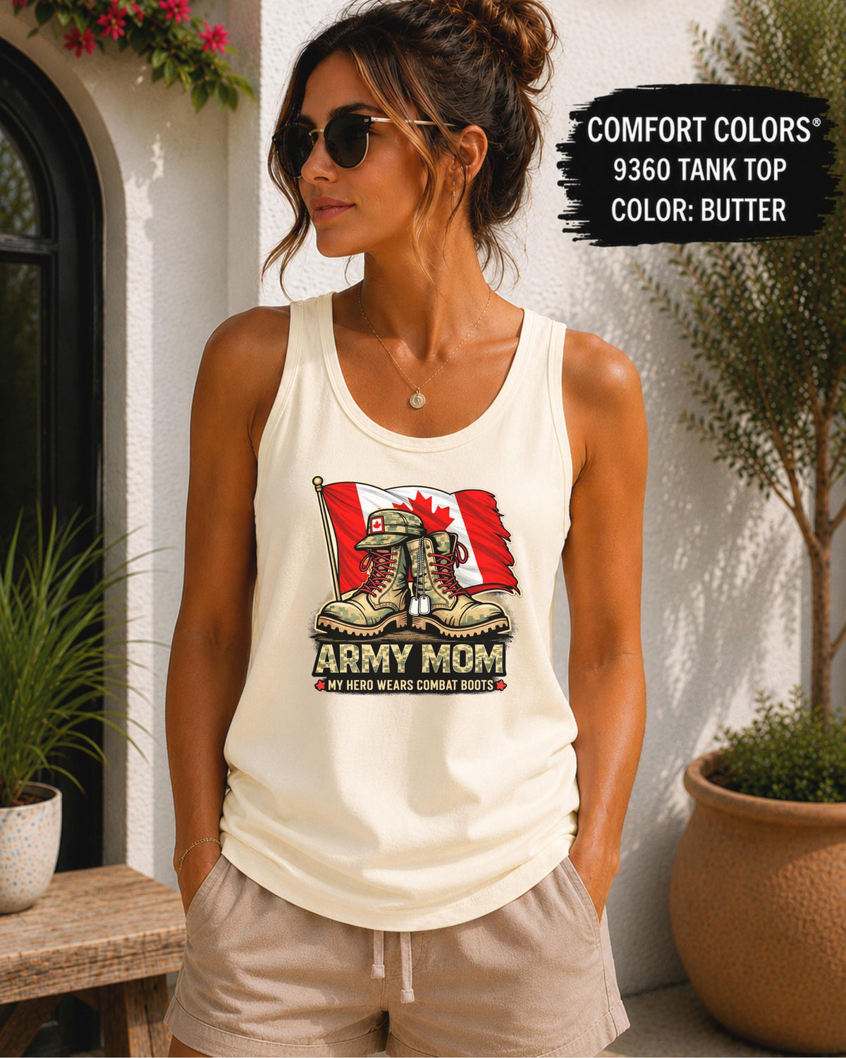 Army Mom summer tank top for military families