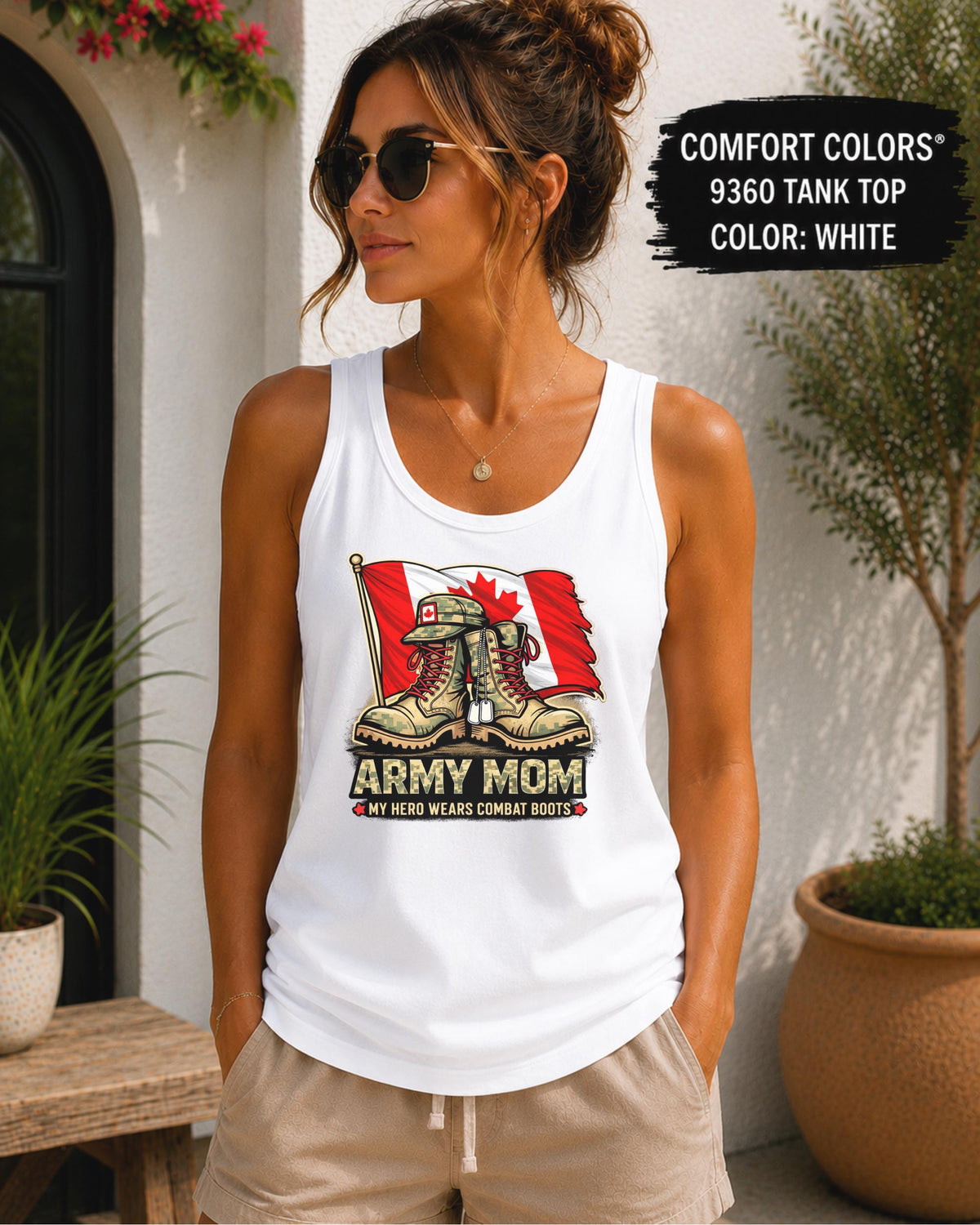 Comfort Colors 9360 military family tank