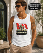 Canadian military pride graphic tank top