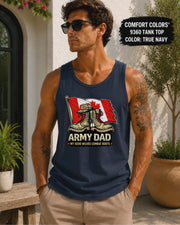 Combat boots and dog tags patriotic tank top