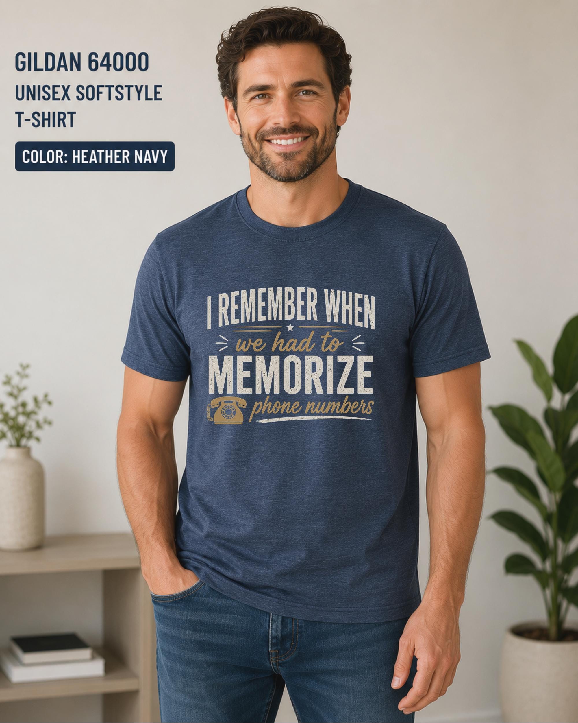 Retro Gen X t-shirt featuring vintage phone design and humorous throwback quote