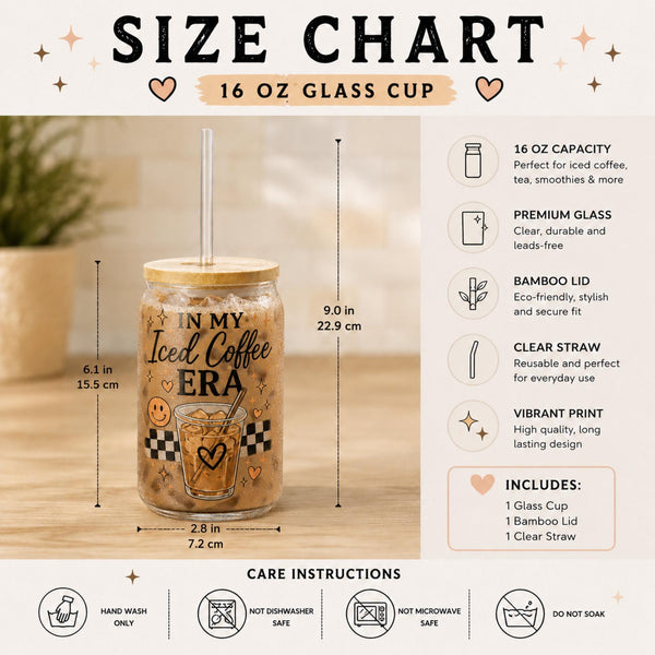 Size chart for a Gift for coworkers friends teachers and anyone fueled by caffeine