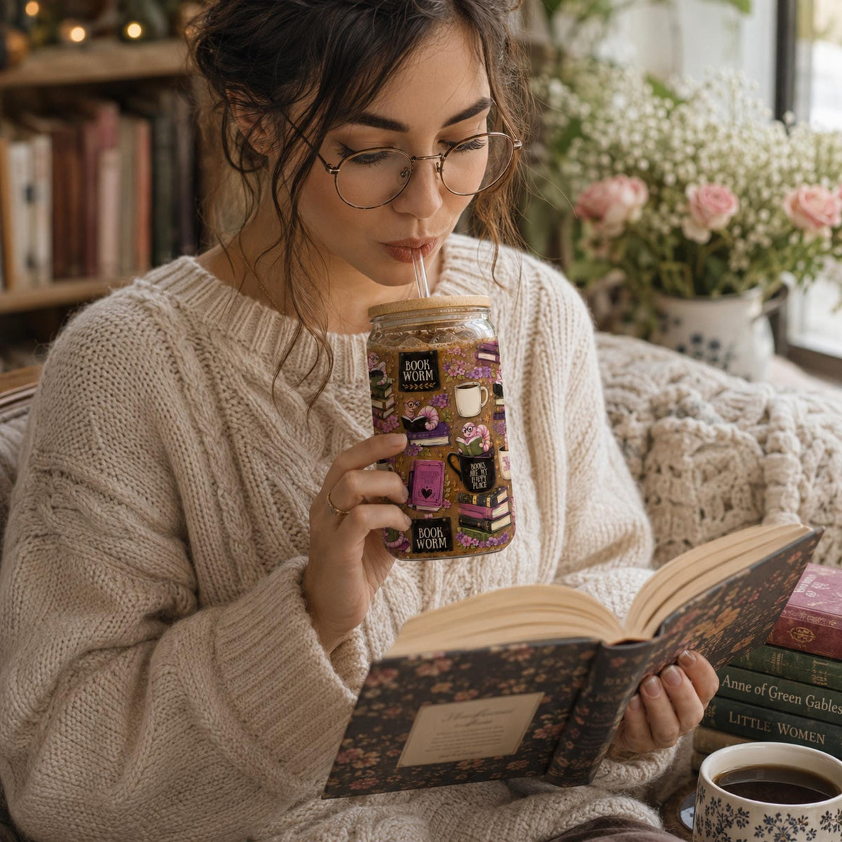Reading accessory for romance lovers and cozy bookworms