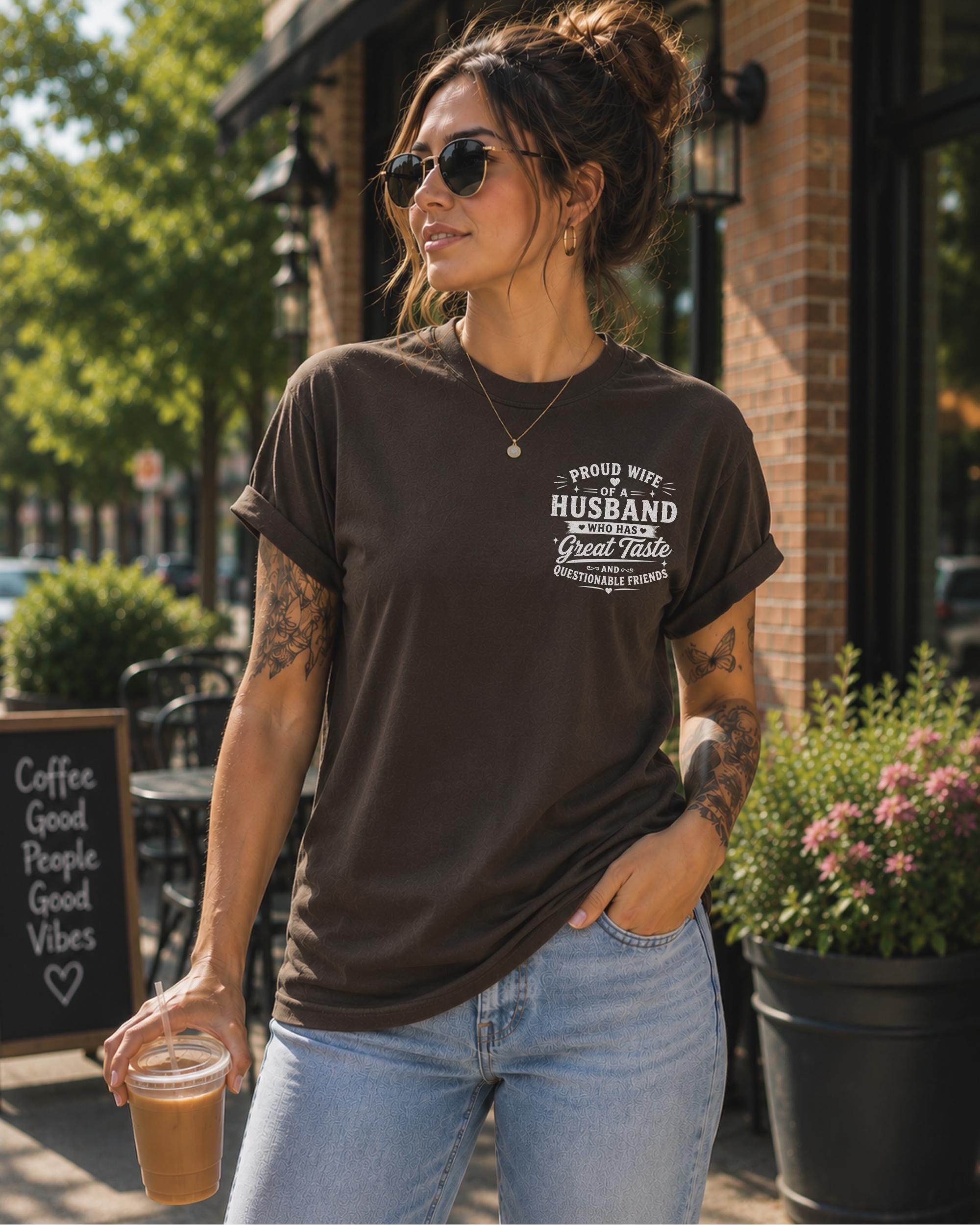 Anniversary gift idea for wife with humorous marriage themed apparel