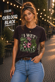 Botanical graphic t-shirt featuring indoor plants