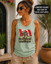 Canadian military pride graphic tank top
