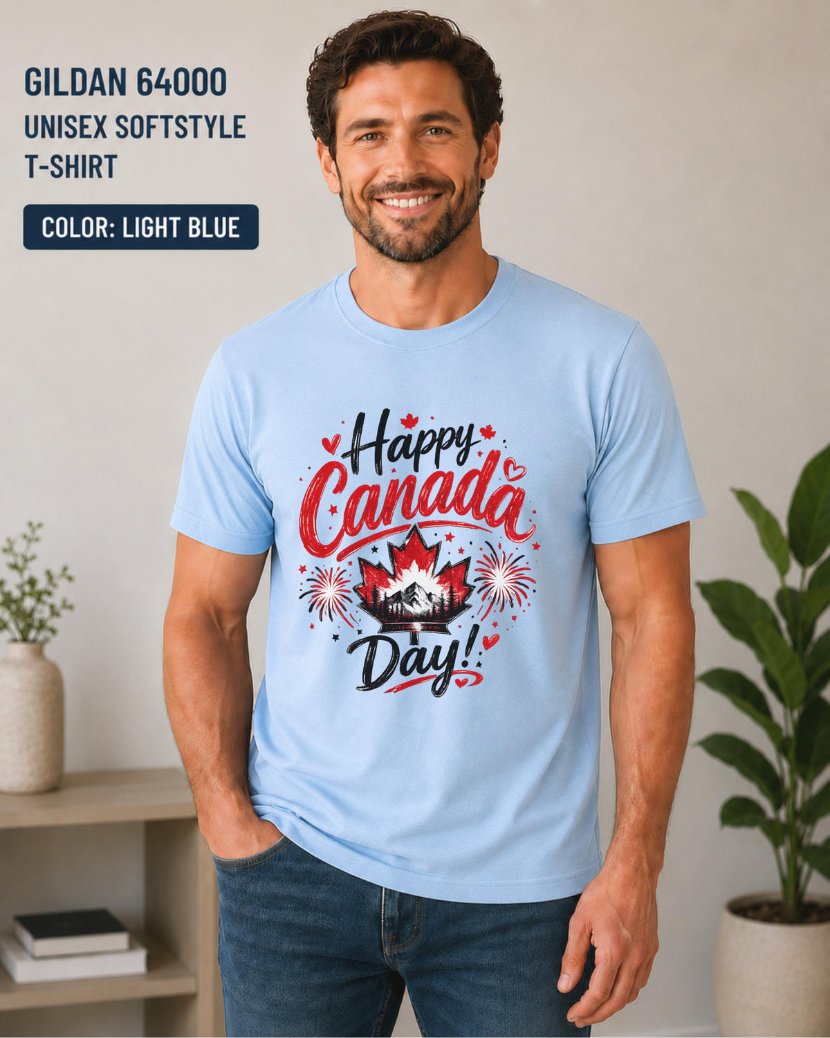 Canadian pride t-shirt for July 1 celebrations