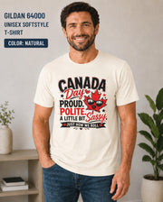Funny Canada themed graphic apparel