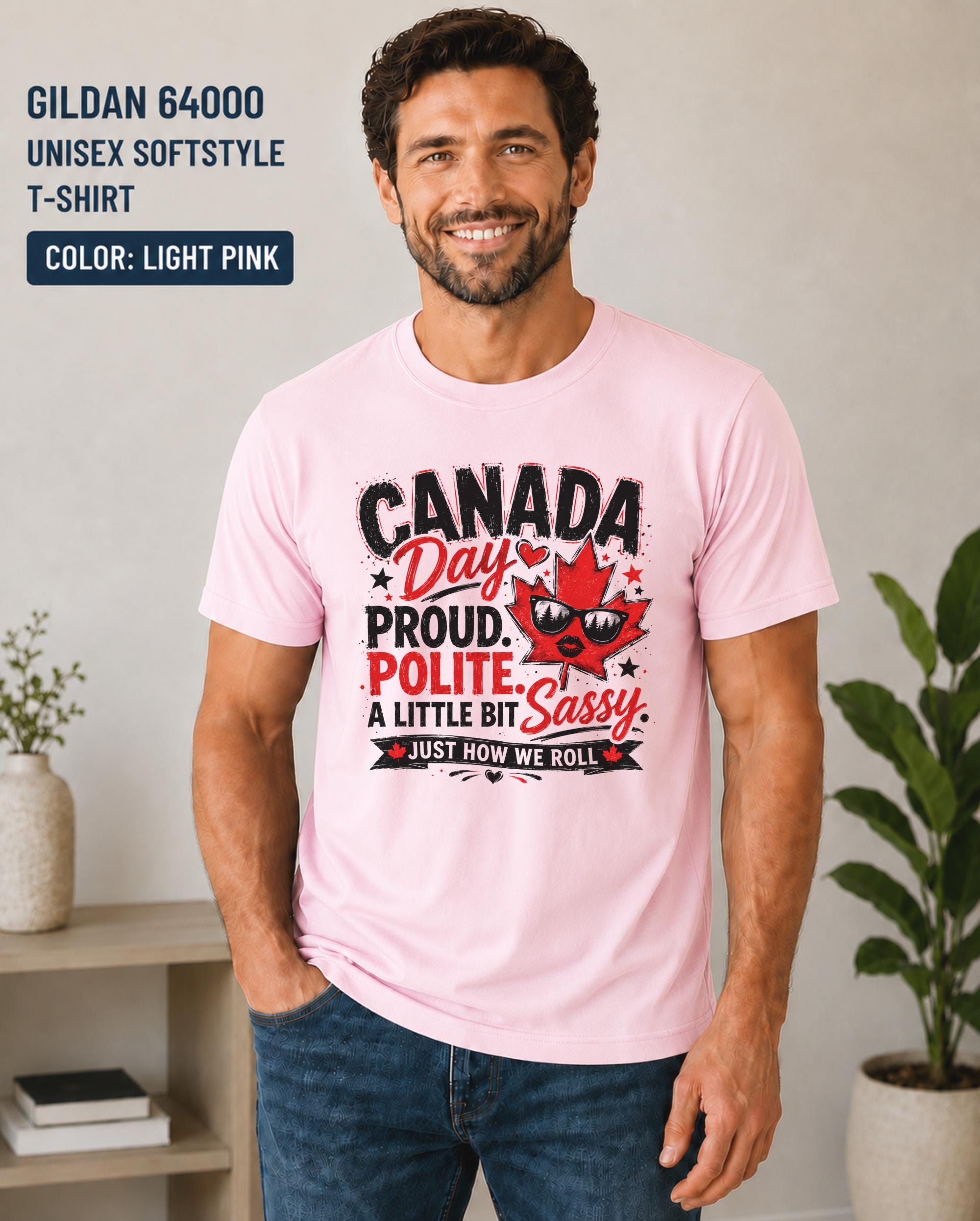 Proud polite sassy Canadian t-shirt