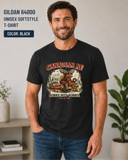 Canadian AF funny moose graphic t-shirt